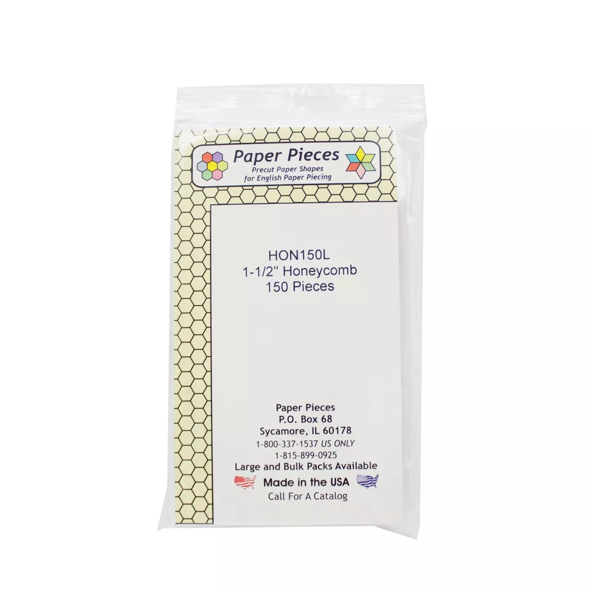 1-1 /2in Honeycomb Large Pack 150 Pieces