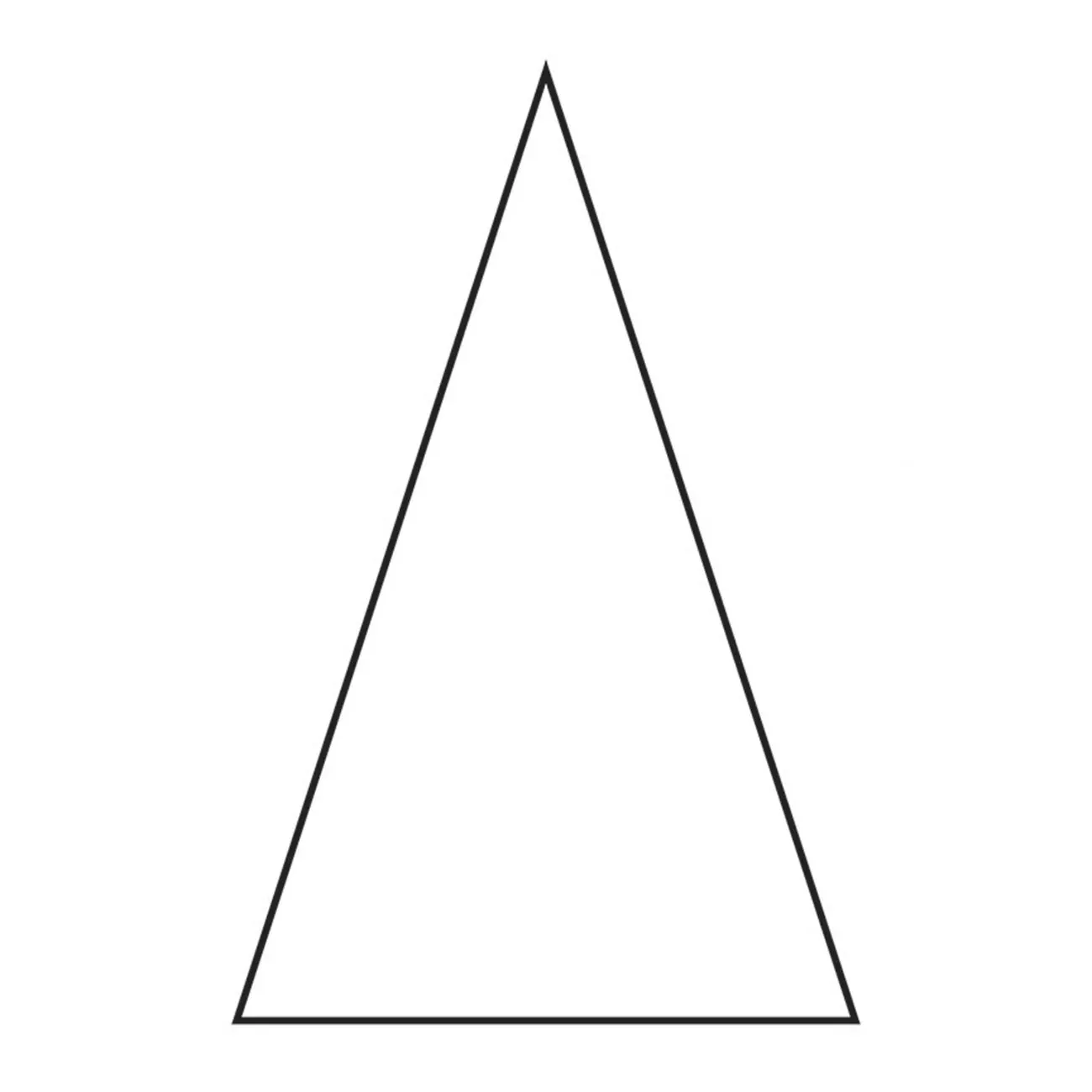 1-1 /4in Isosceles Triangle Papers
