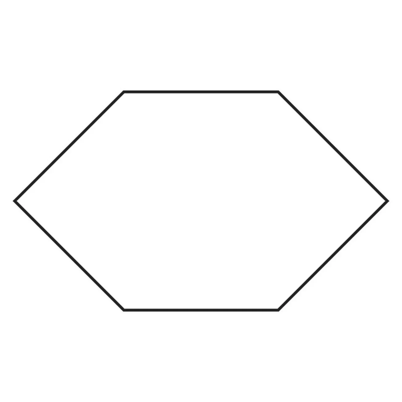 1 /2in Elongated Hexagon Papers