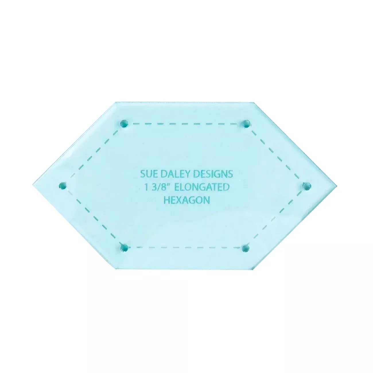 1-3 /8in Elongated Hexagon Template