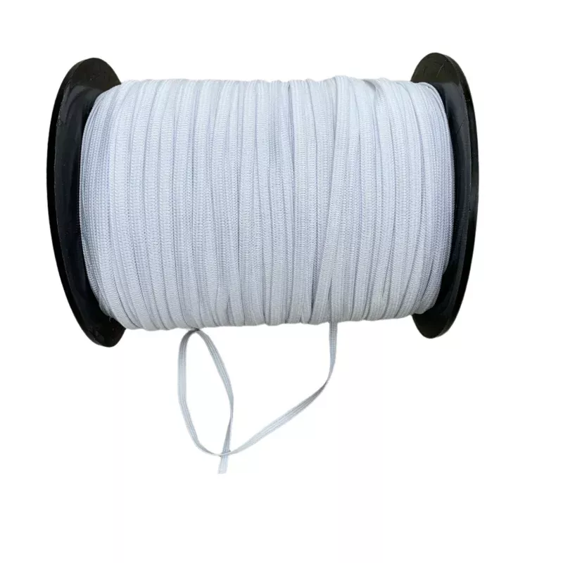 1/4″ (5mm) Knit Elastic – White