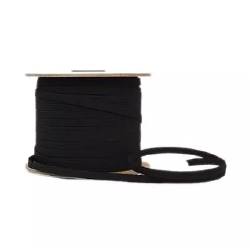 1/4″ Braided Elastic – Black