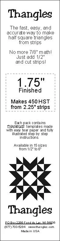 1.75" Finished Thangles