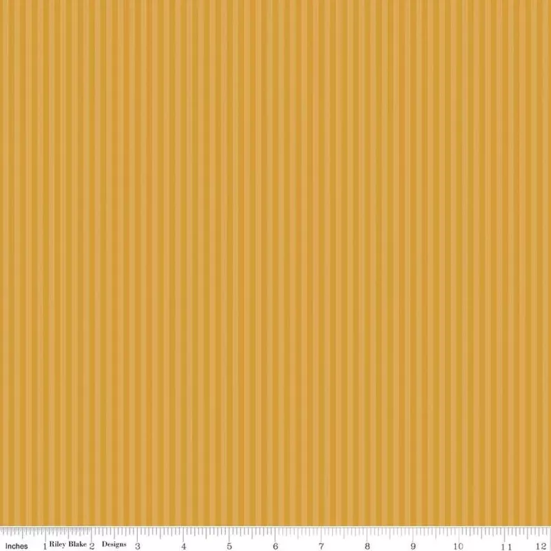 1/8″ Tonal Stripe – Quilting Cotton Fabric – Golden