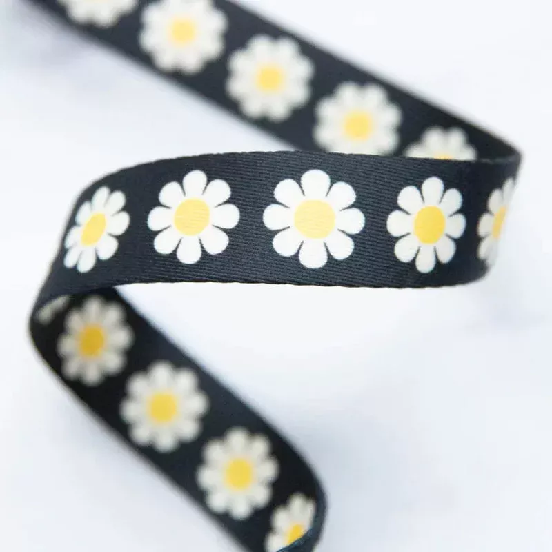 1″ Webbing | Ruby Star Society | Daisy – Yellow