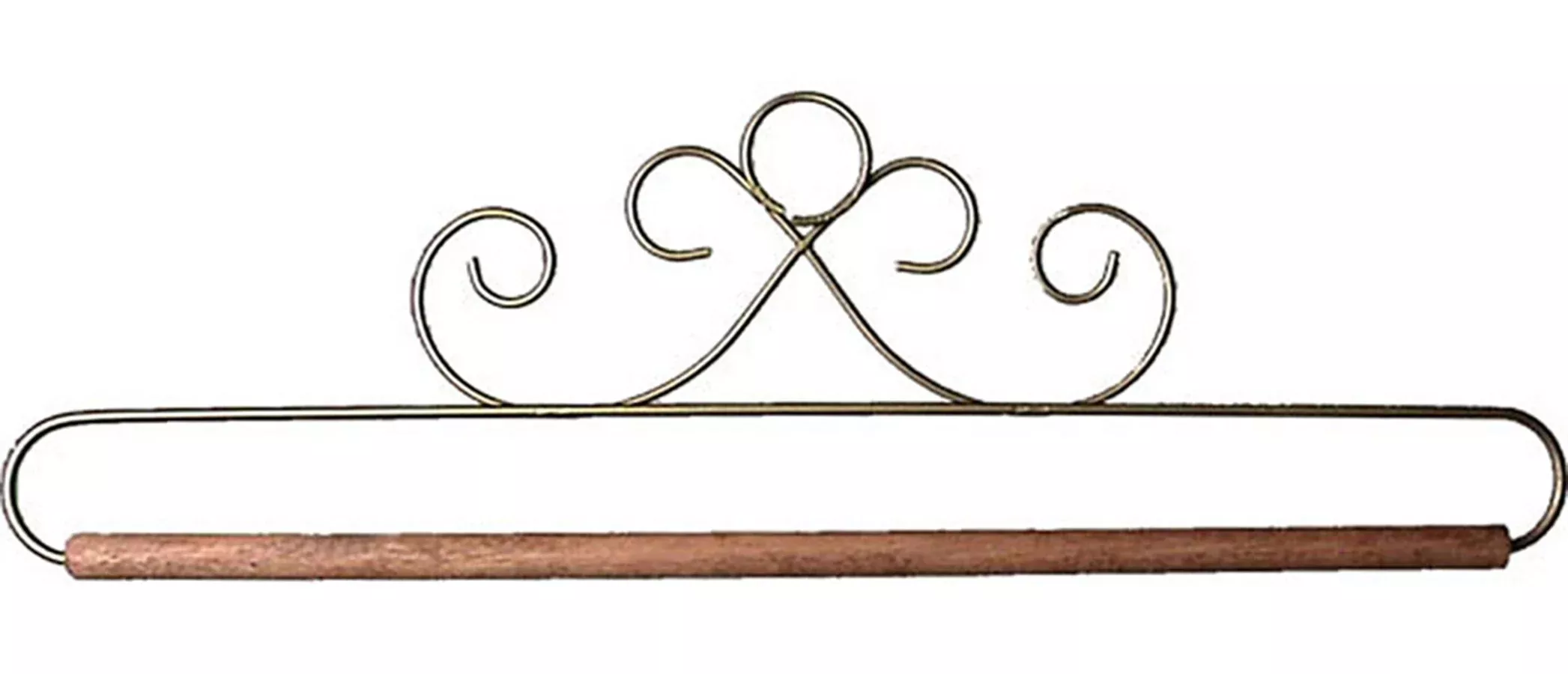 12in Gold French Curl Hanger