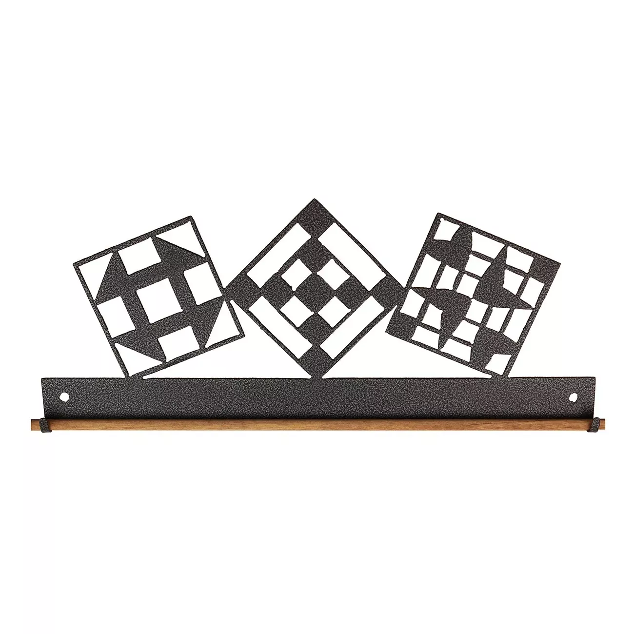 12in Quilt Block Fabric Holder Charcoal