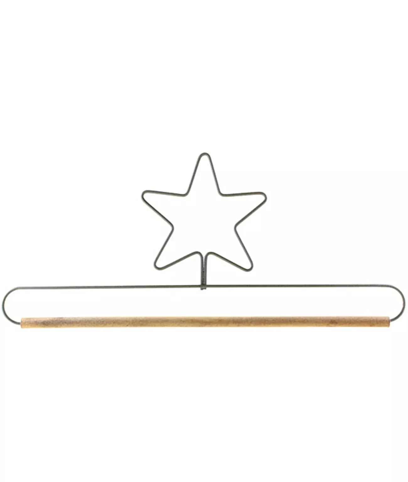 12in Star Fabric Holder Gray