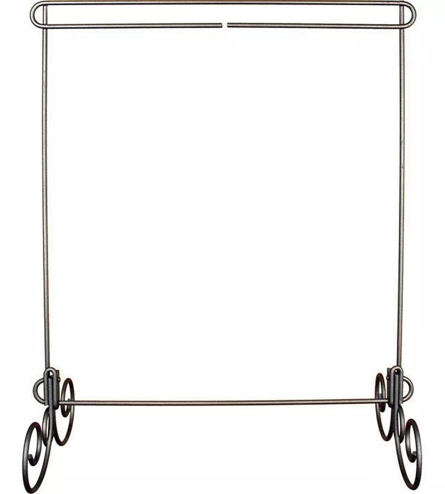 12in x 14in Hanger No Header Removeable Legs Silver