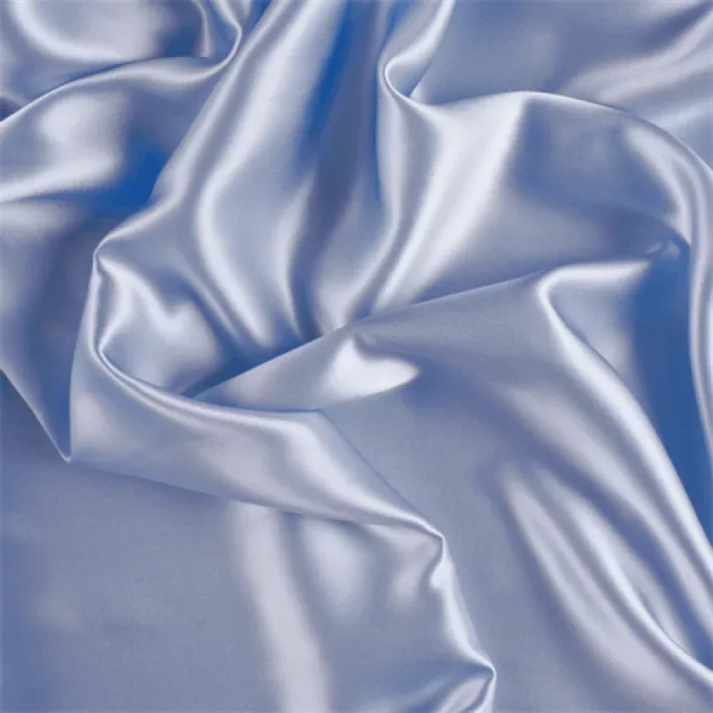 15 YD PC-Runway Silks Steel Blue Stretch Silk Charmeuse Fabric - Reorderable