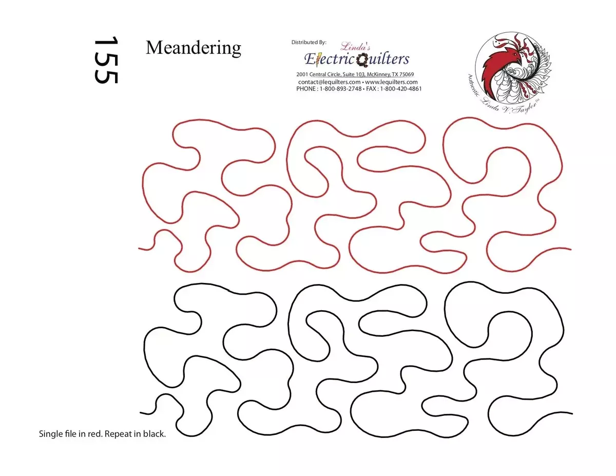 155 Meandering Pantograph by Linda V. Taylor
