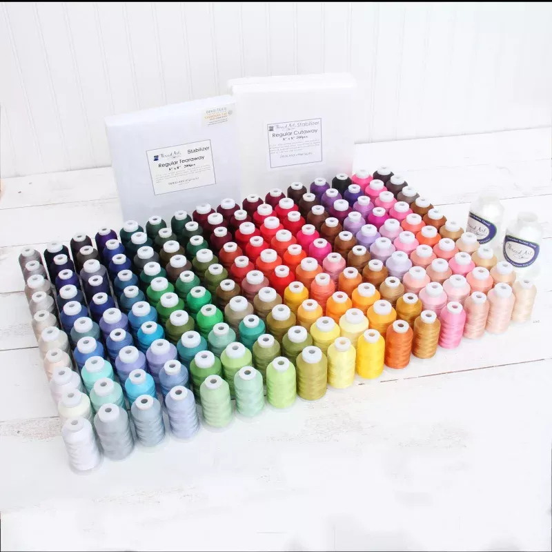 160 Color Embroidery Machine Starter Bundle With Stabilizer & Bobbins