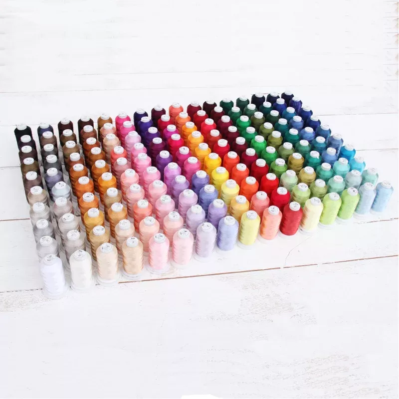 160 Cones of 500M Polyester Machine Embroidery Thread – All Colors