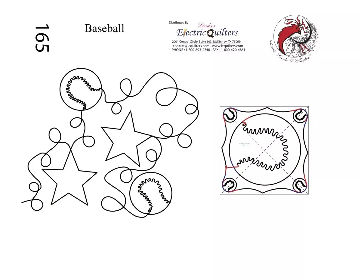 165 Baseball Pantograph with Blocks by Linda V. Taylor