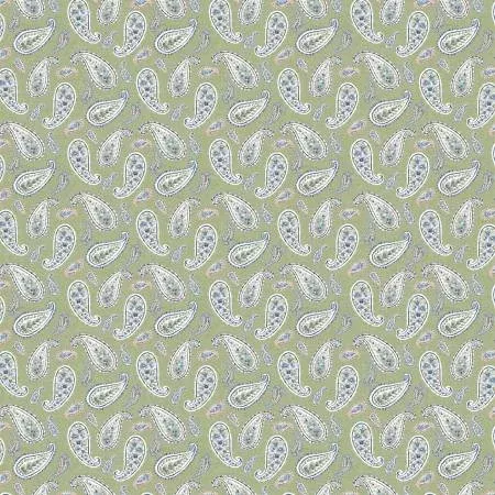 17757-714 Bohemian Blue Small Paisley–Green