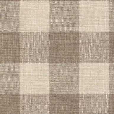 1914613 CHECKMATE KHAKI Buffalo Check Upholstery Fabric