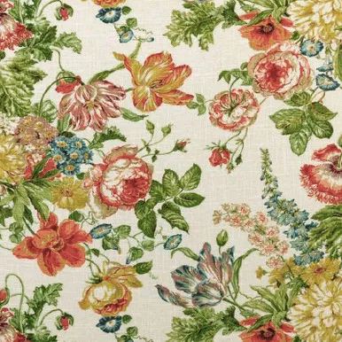 195513 Covington BLANCHETT MULTI Floral Print Upholstery Fabric