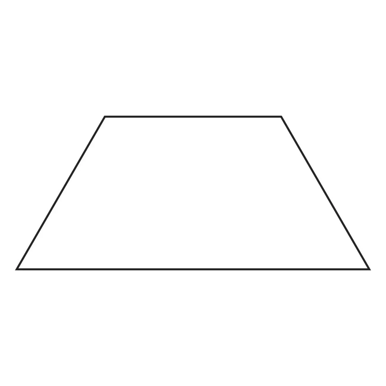 1in Half Hexagon Template