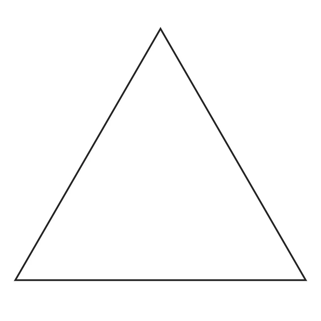 2-1 /2in Equilateral Triangle Papers