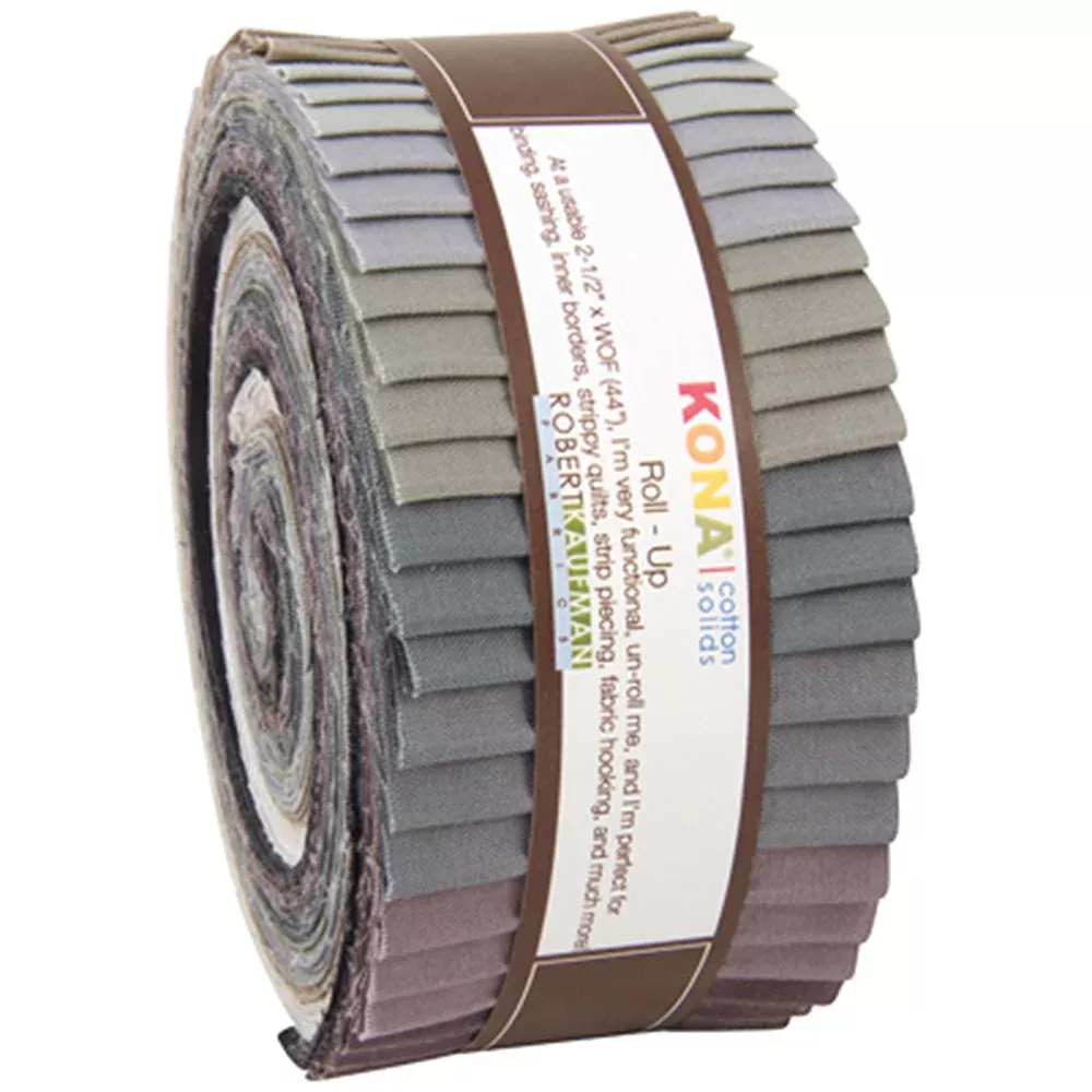 2.5in Strips Kona Cotton Gray Area 40pcs