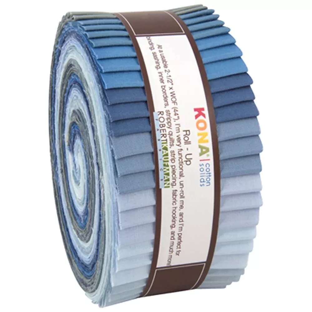 2.5in Strips Kona Cotton Overcast 40pcs