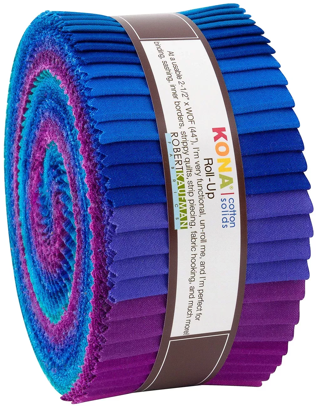 2.5in Strips Kona Cotton Peacock Palette, 40pcs /bundle