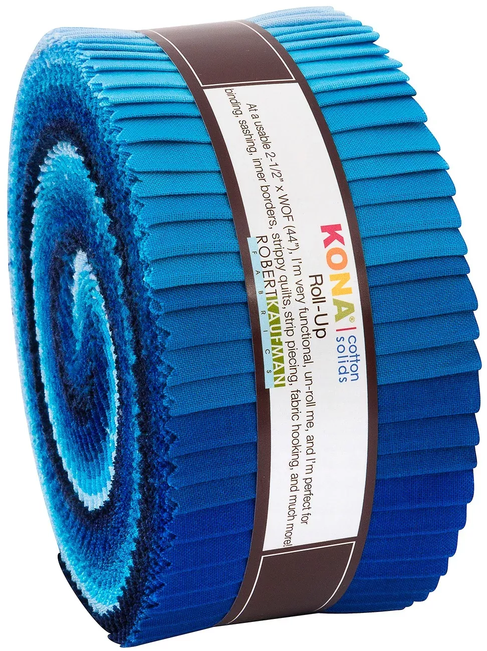 2.5in Strips Kona Cotton Waterfall Palette, 40pcs /bundle