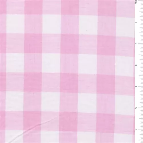 20 YD Bolt-Pink 1 Inch Gingham Fabric