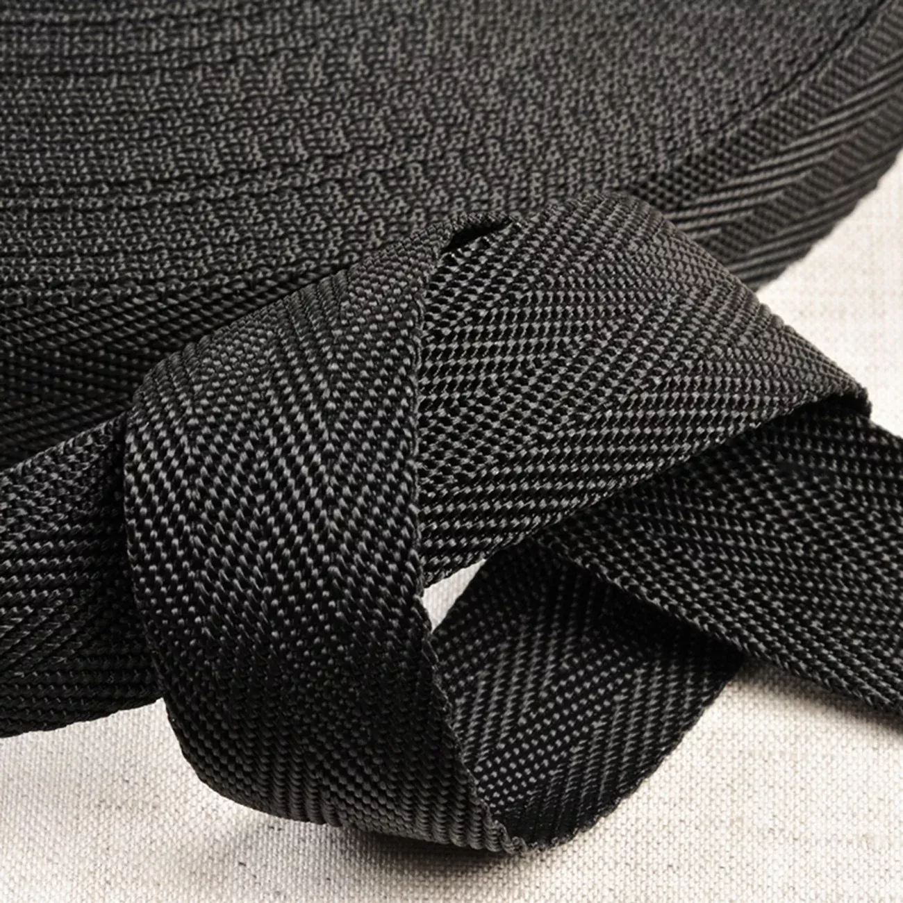 25mm Polypropylene Webbing in Black