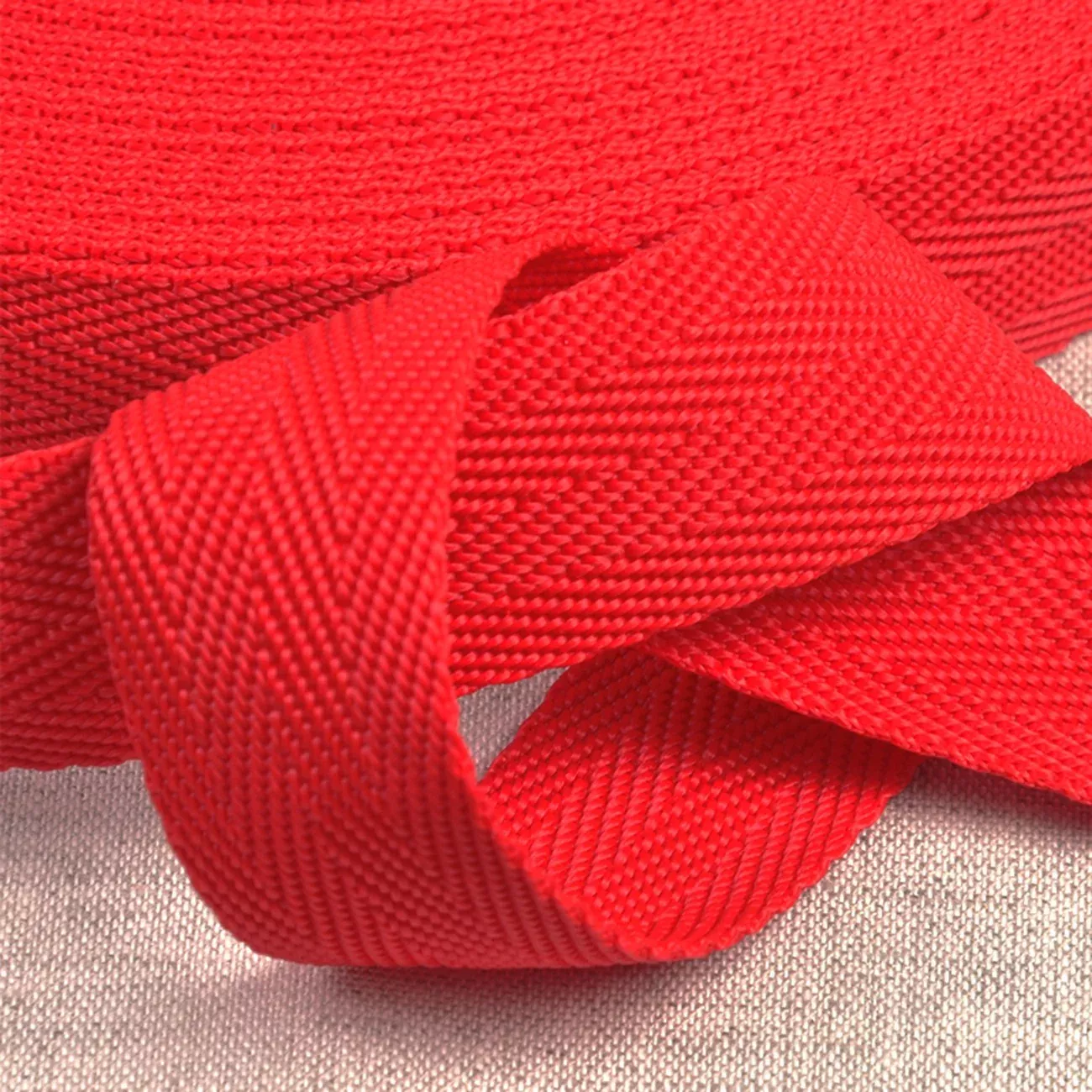 25mm Polypropylene Webbing in Red