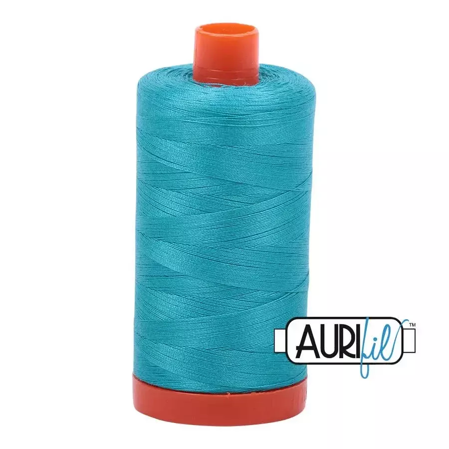 2810 Turquoise Aurifil Cotton 50wt Large Spool
