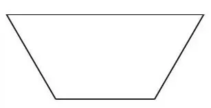 2in Half Hexagon Template
