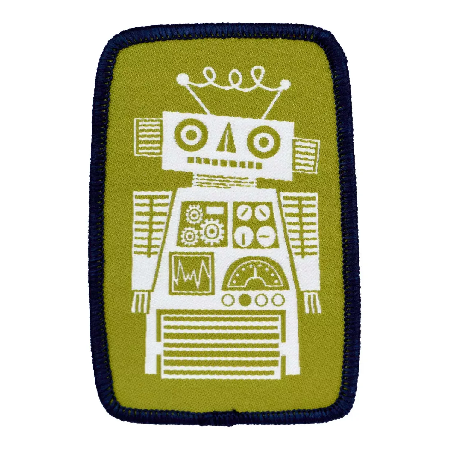 3, 2, 1… Blastoff – Roller Robot – 53x80mm – Iron-on Applique Patch