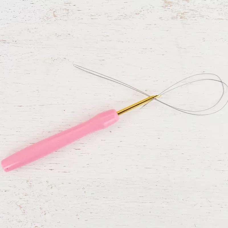 3.5mm Pink Punch Needle Tool With Threader