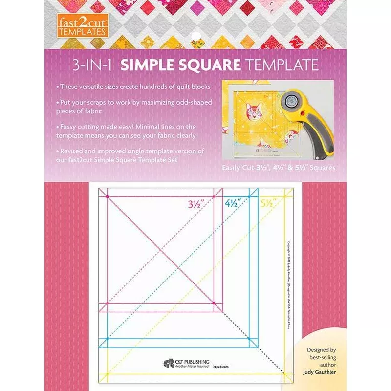 3-in-1 Simple Square Template by Moda