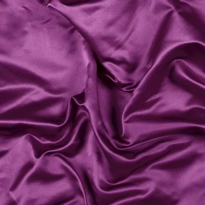 3 YD PC-Runway Silks Magenta Silk Duchess Satin Fabric - Reorderable