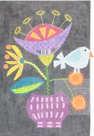 3K Designs – Block #8 Purple Pot