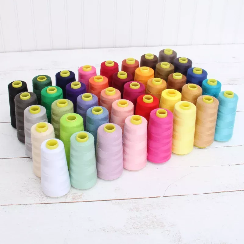 40 Cones Serger Thread Spun Polyester – 2750 yd Cones