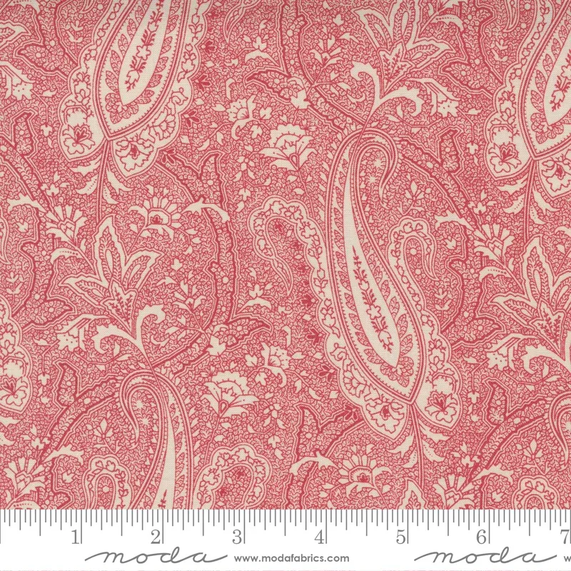 44262 14 CRANBERRIES & CREAM Sugar/Cranberry Paisley Party