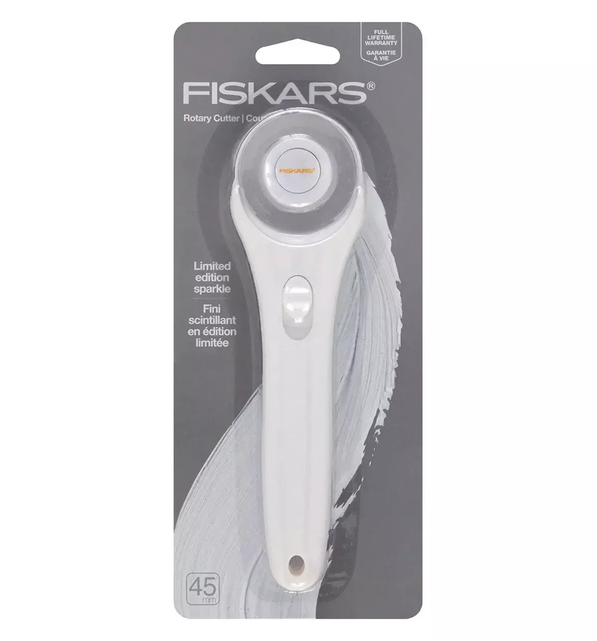45mm Fashion Stick Rotary Cutter White Sparkle