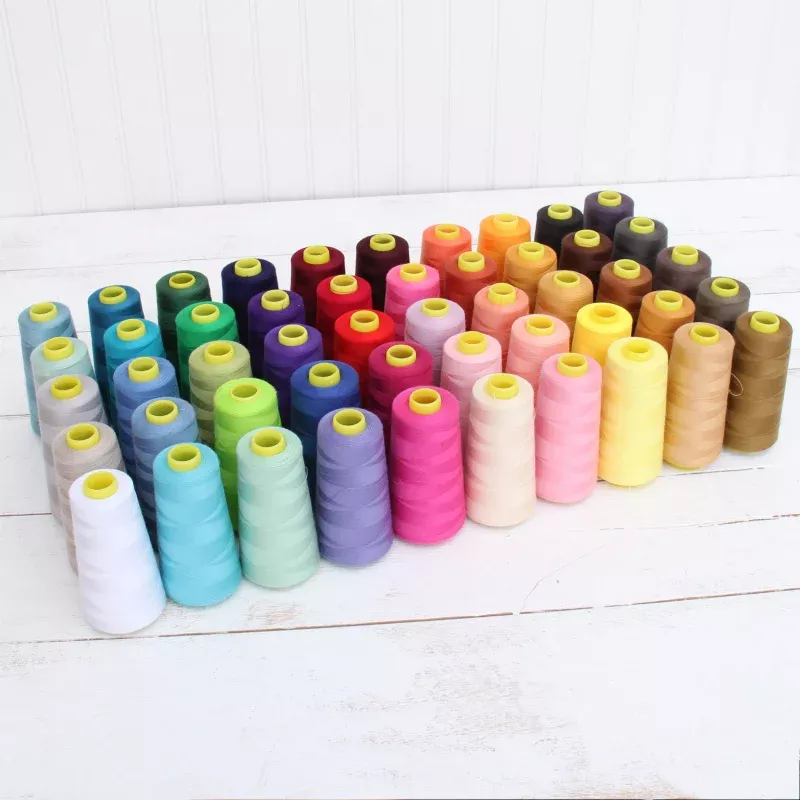 50 Cones Serger Thread Spun Polyester – 2750 yd Cones