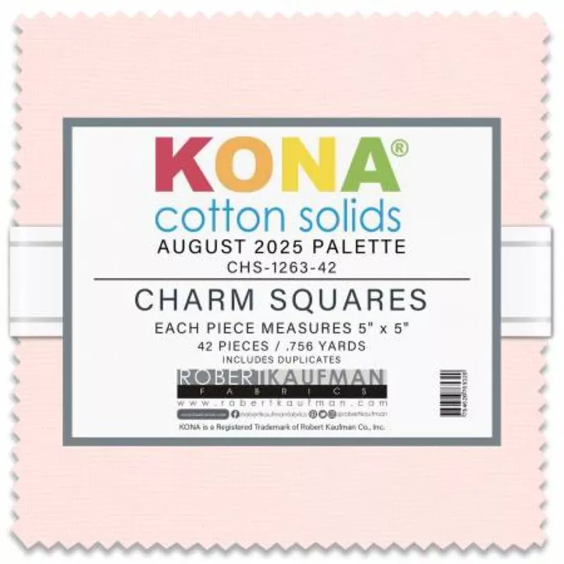 5in Squares Kona Cotton 42pcs /bundle