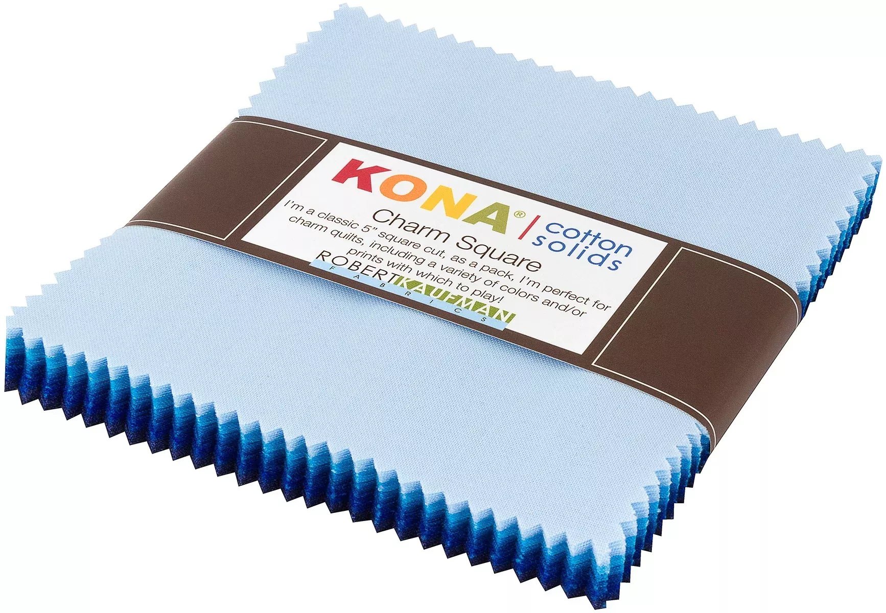 5in Squares Kona Cotton Waterfall Palette, 42pcs /bundle