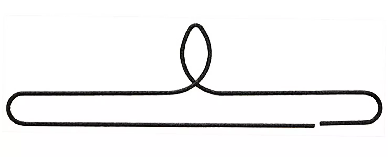 6-1 /2in Split Bottom Holder Single Leaf Charcoal