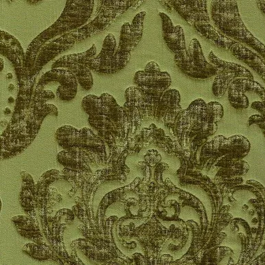 6038822 NEIMAN APPLEGREEN Damask-Look Chenille Upholstery And Drapery Fabric