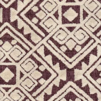 6409213 ZURICH PLUM Southwestern Velvet Upholstery Fabric