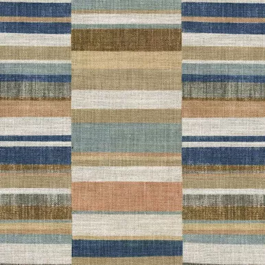 6425012 P/K Lifestyles PARALLELS MINERAL 409002 Stripe Linen Blend Upholstery And Drapery Fabric