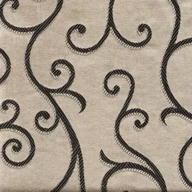 6434315 ARUNDEL CHROME Floral Damask Upholstery And Drapery Fabric