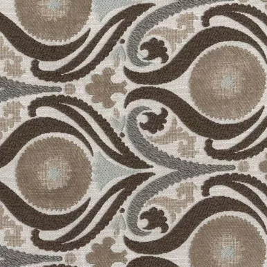 6703013 PASSION FEATHER Floral Jacquard Upholstery Fabric