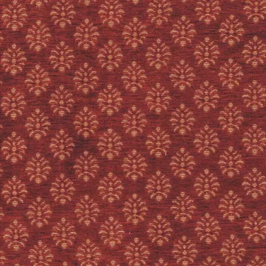 6774712 CARLOTA B COLOR #3 RUST Chenille Upholstery And Drapery Fabric